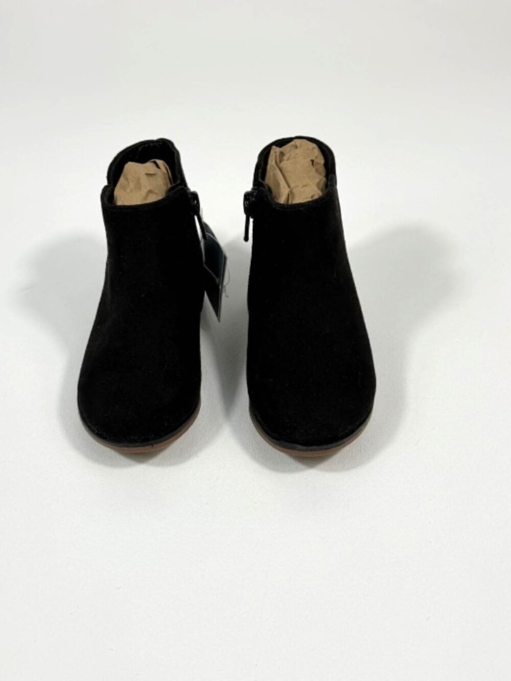 Cat & Jack Toddler Girls' Penelope Zipper Booties Black Sz 8
